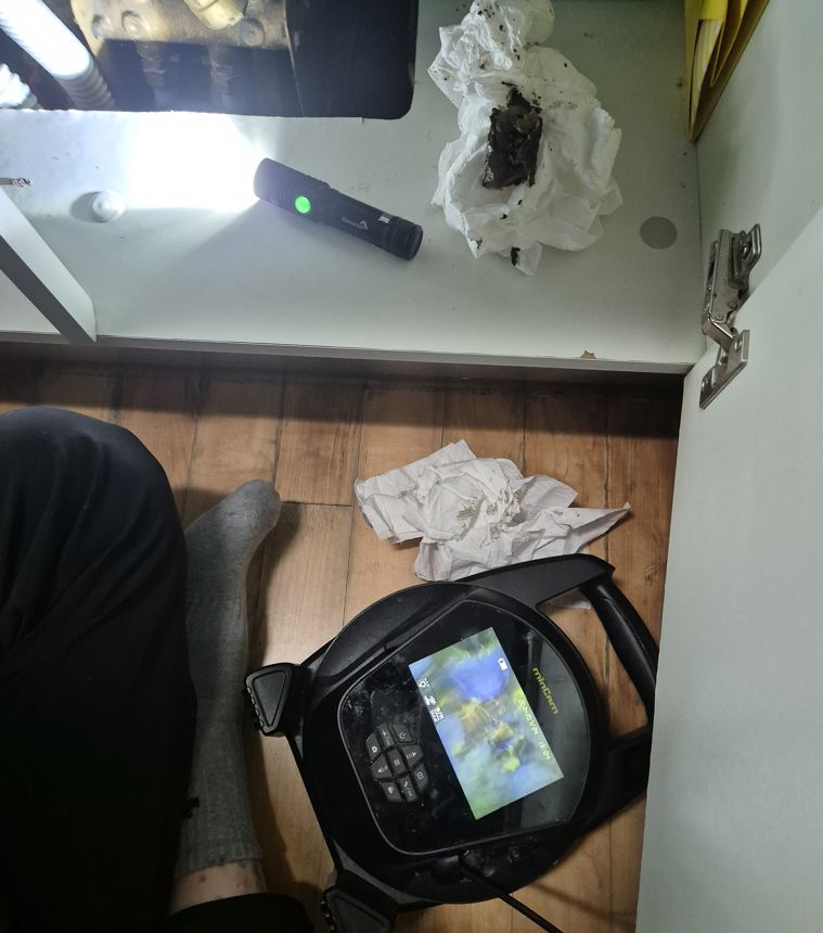 일산 싱크대뚫는곳 바닥 배관 내시경