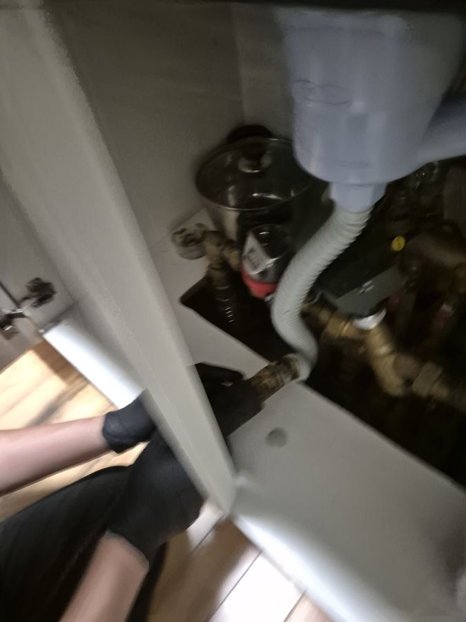 일산 싱크대역류 하부장 아래 배관
